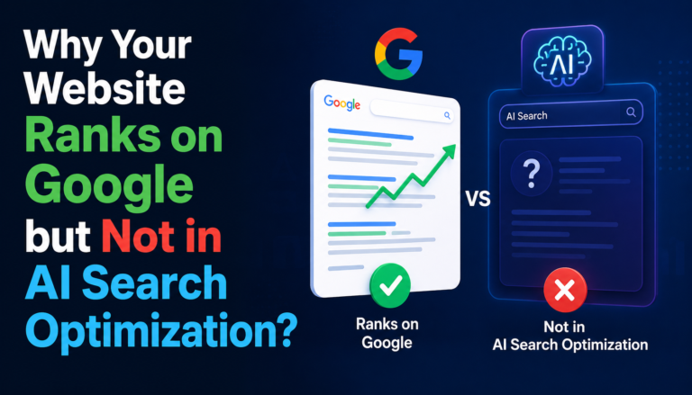 Why Your Website Ranks on Google but Not in AI Search Optimization?